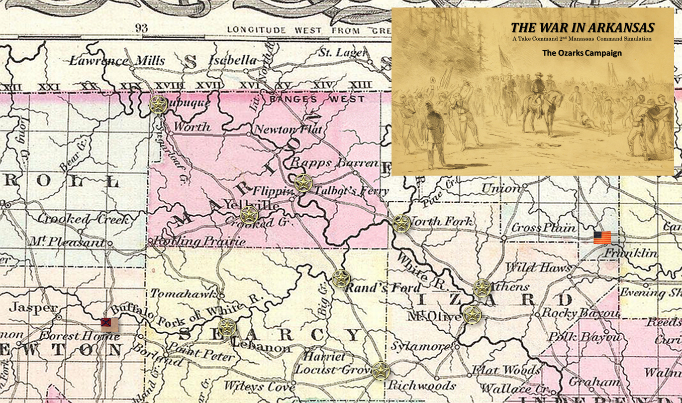 The War in Arkansas The Ozarks Campaign Map and Objectives