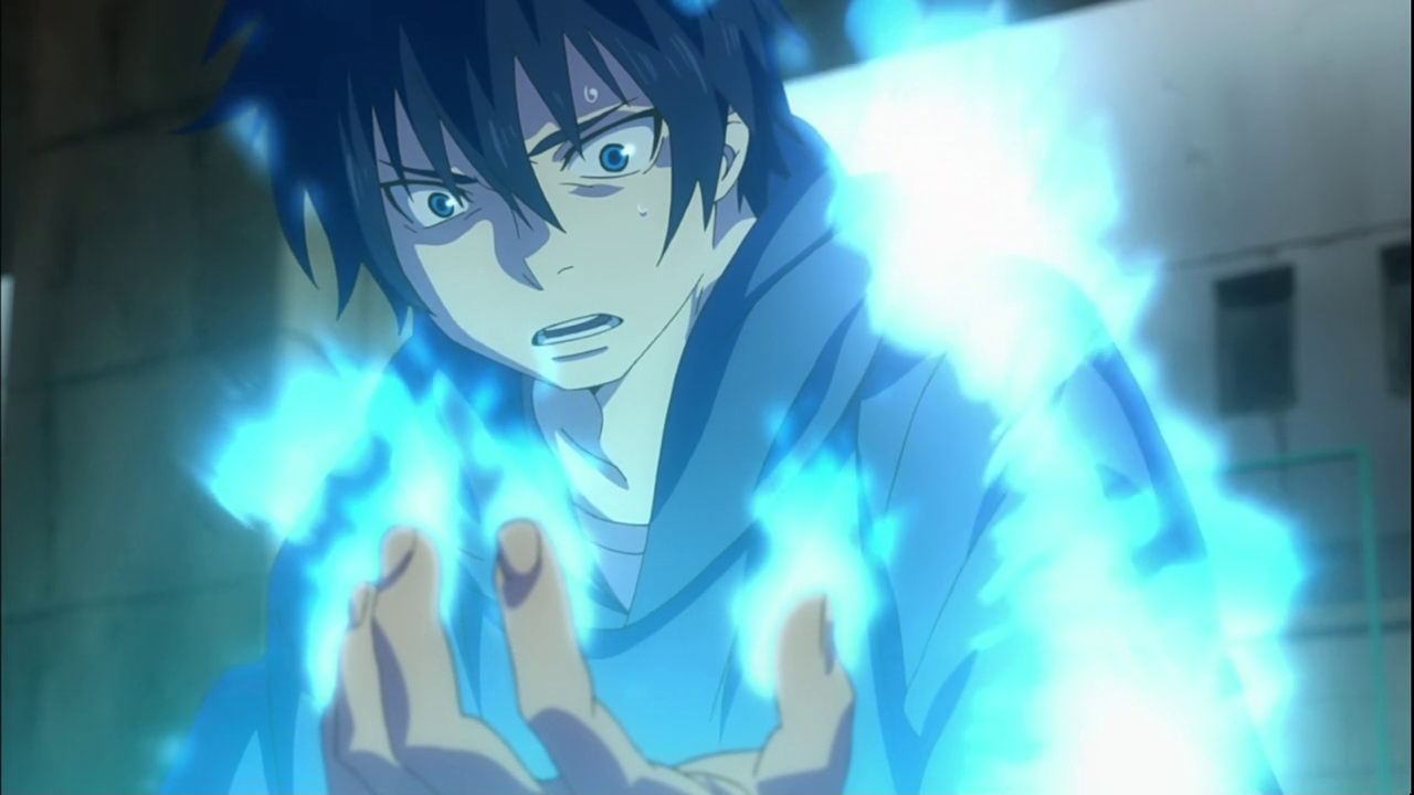 it s only the first episode of ao no exorcist and there were already ...