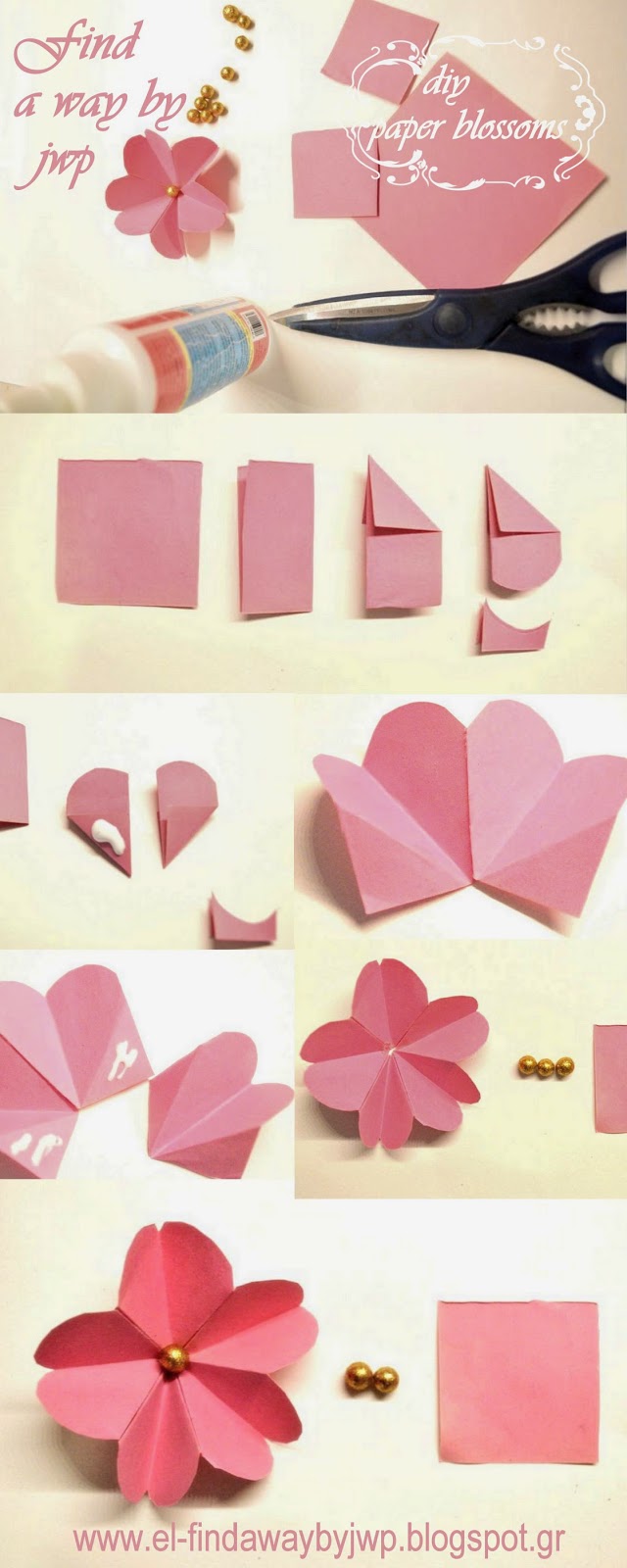 find a way by jwp DIY Crafts • Easy Paper Cherry Blossoms