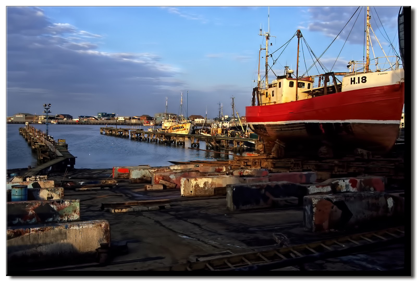 Lincolnshire Cam Grimsby Dock Scenes.