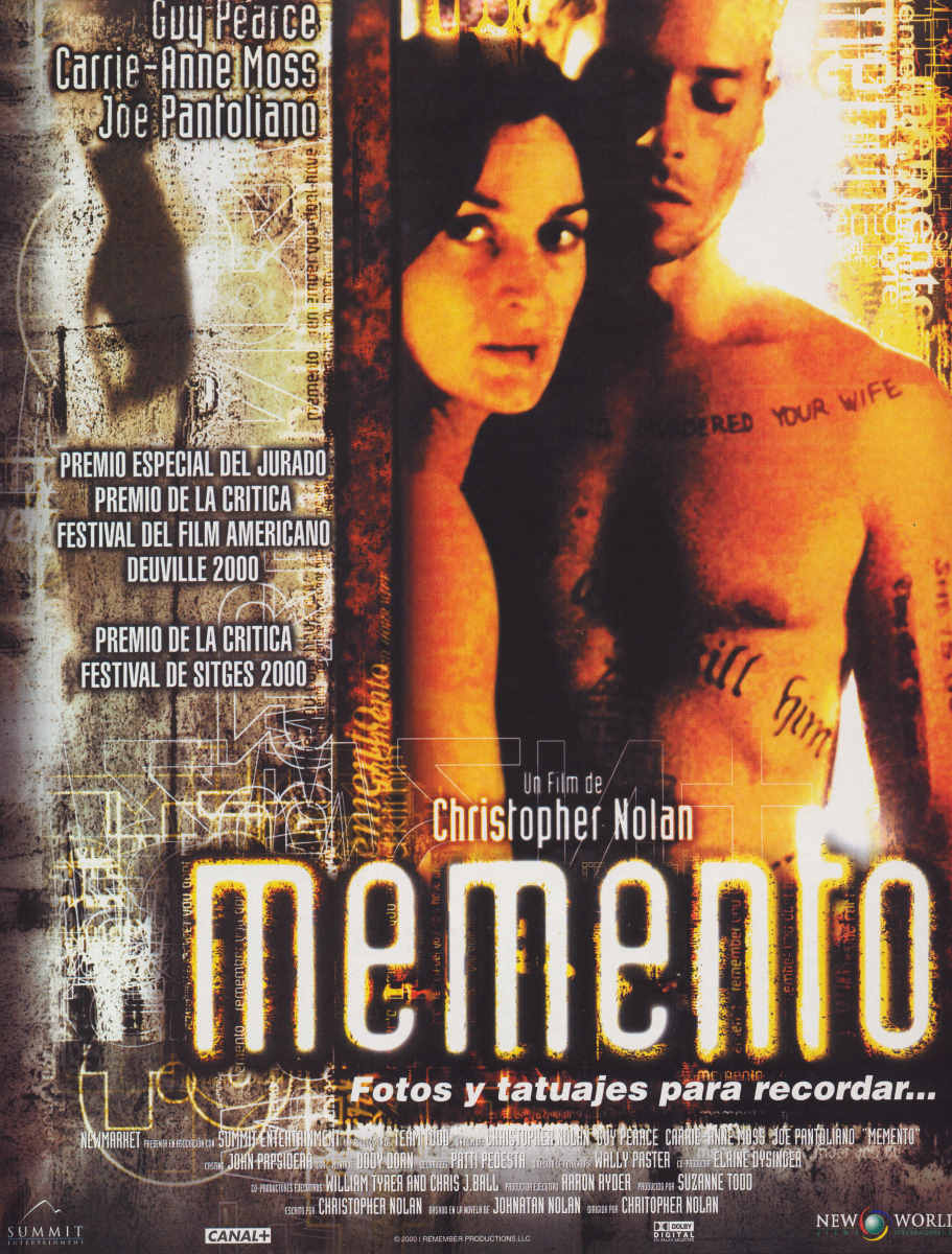 Le jeu du cinéma 2 - Page 2 Memento+poster