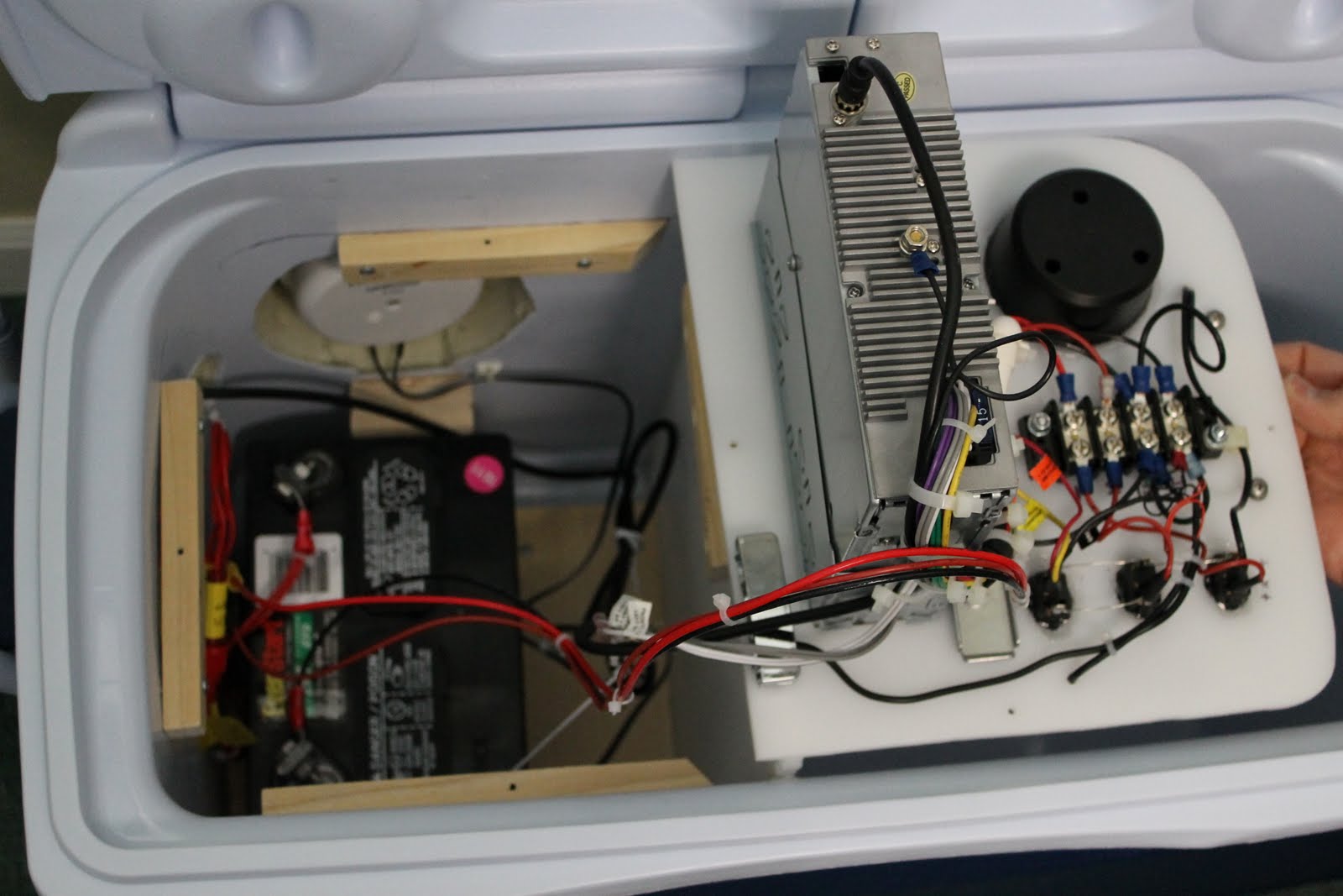 My Custom Cooler Radio Custom Cooler Build Close Ups