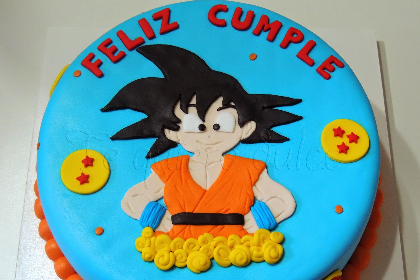 ♥TE QUIERO DULCE♥: Torta de dragon ball