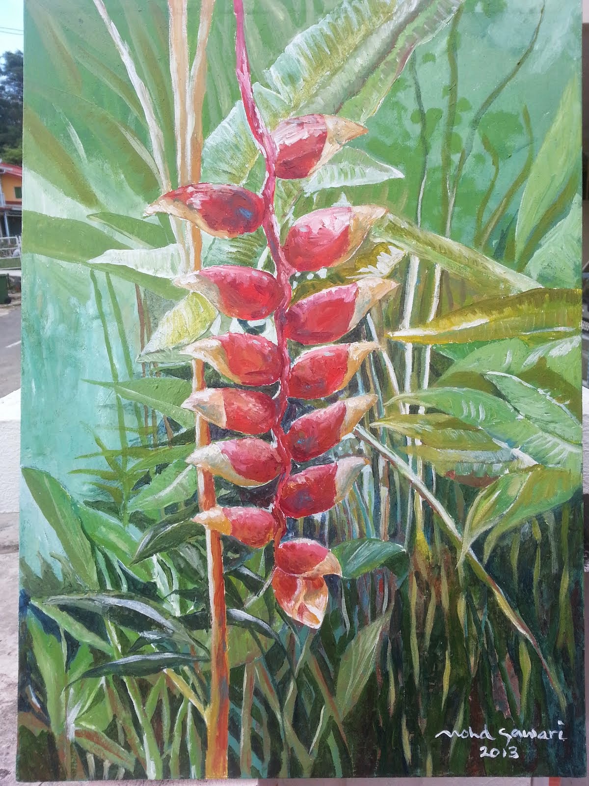 Heliconia.Akrilik. 24X30Inci