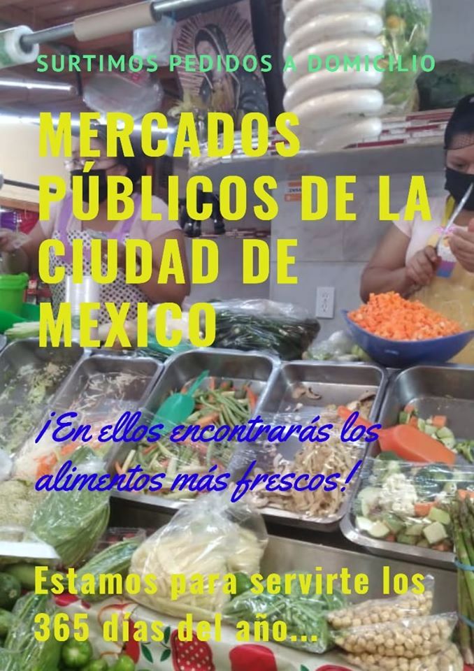 Los Mercados Públicos brindando servicio a domicilio