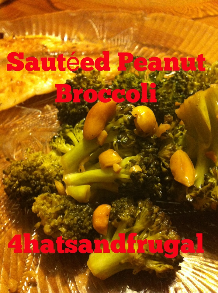 Sautéed Peanut Broccoli 4 Hats and Frugal