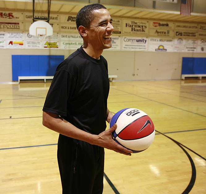Obama Entertainment Barack Obama Playing Basketball