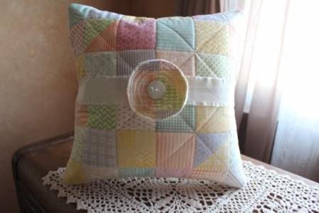  Faux Quilted Pillow 11