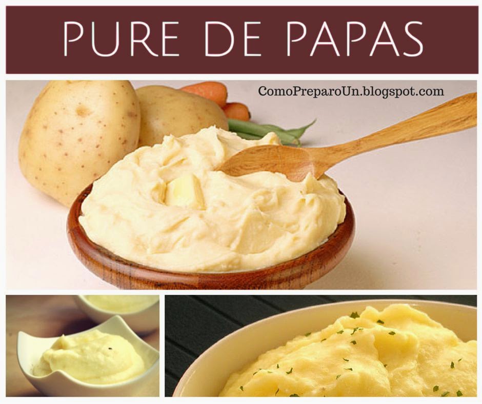 COMO PREPARAR UN PURÉ DE PAPAS - Receta facil y rápida