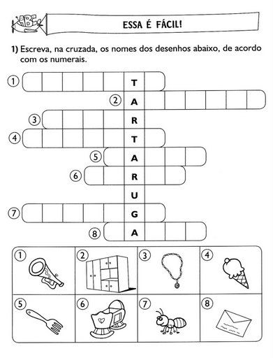 Caça Palavras Fácil para crianças do Ensino Fundamental – desenhos