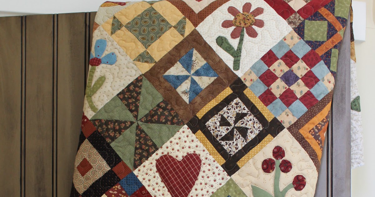 Piece N Quilt Saltbox Sampler {machine quilting}