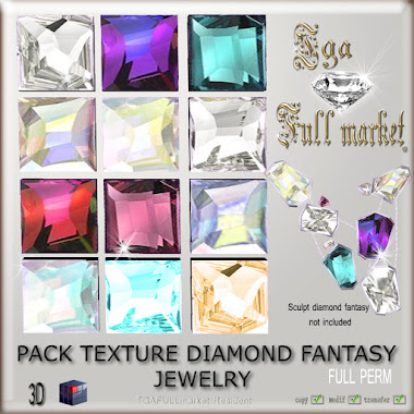 PACK TEXTURE DIAMOND FANTASY JEWELRY