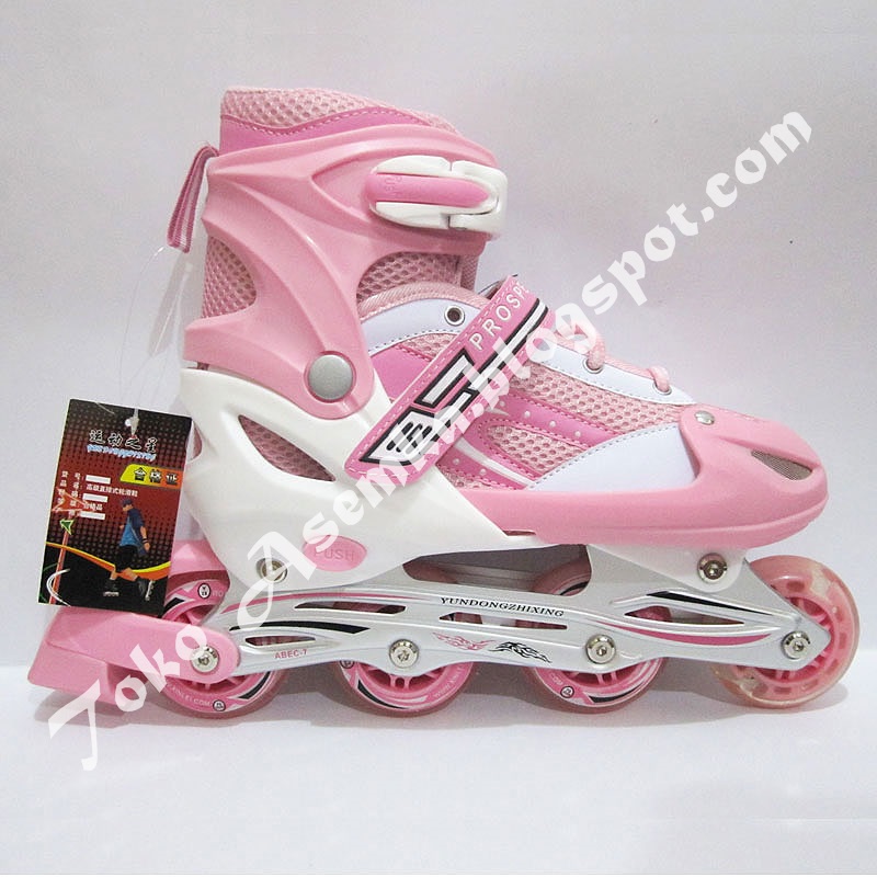 sepatu roda inline skate pro speed pink karet size l sepatu roda inline skate pro speed pink karet size l