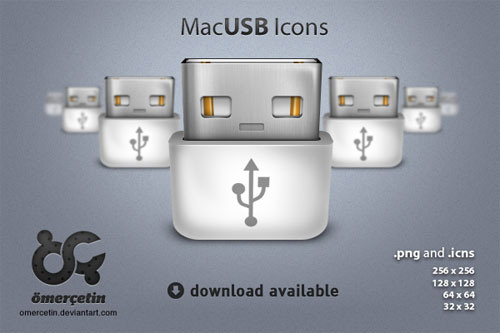 High Quality Free USB Icons Set