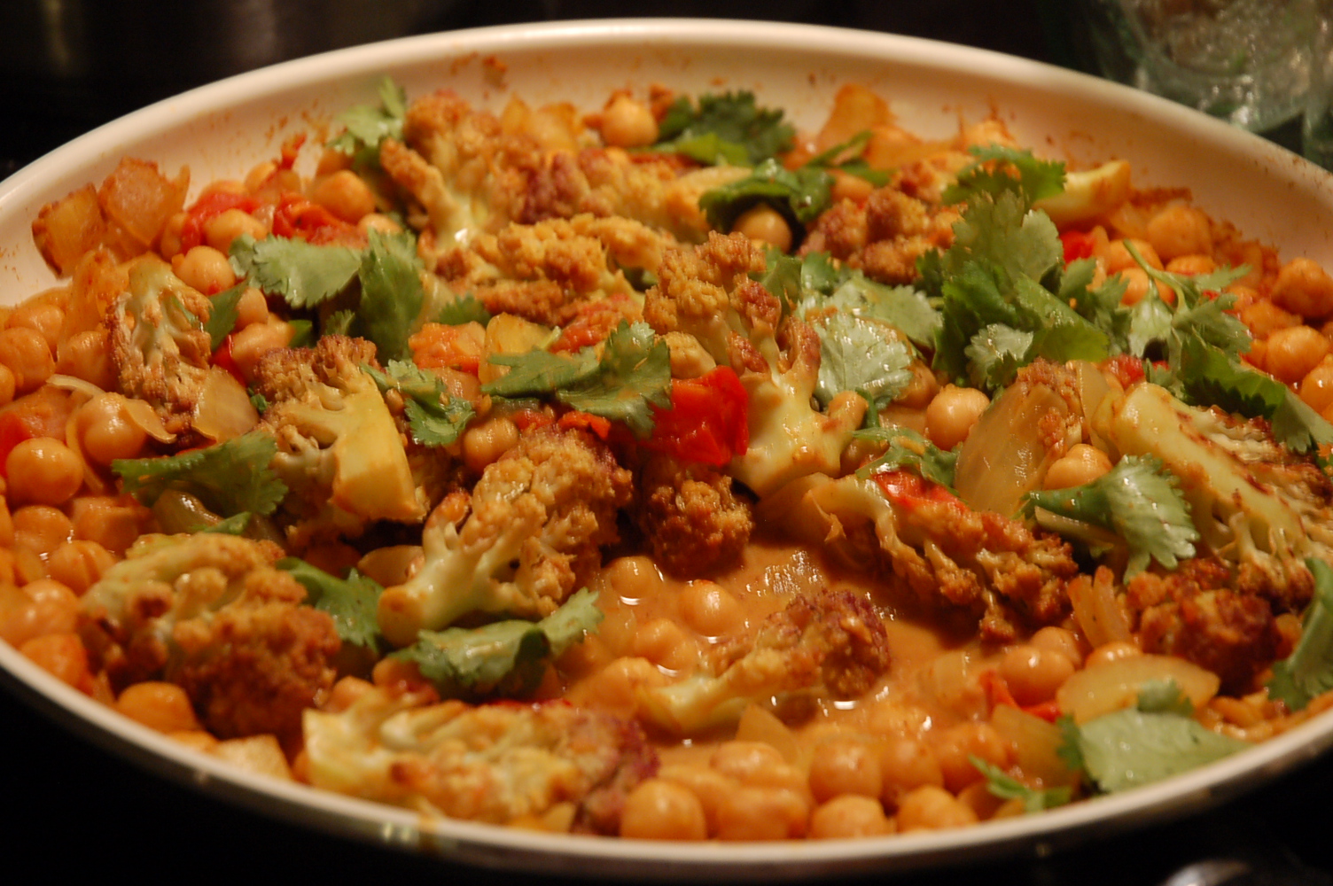 What a Healthy Family Eats Meatless Chickpea Curry with Roasted