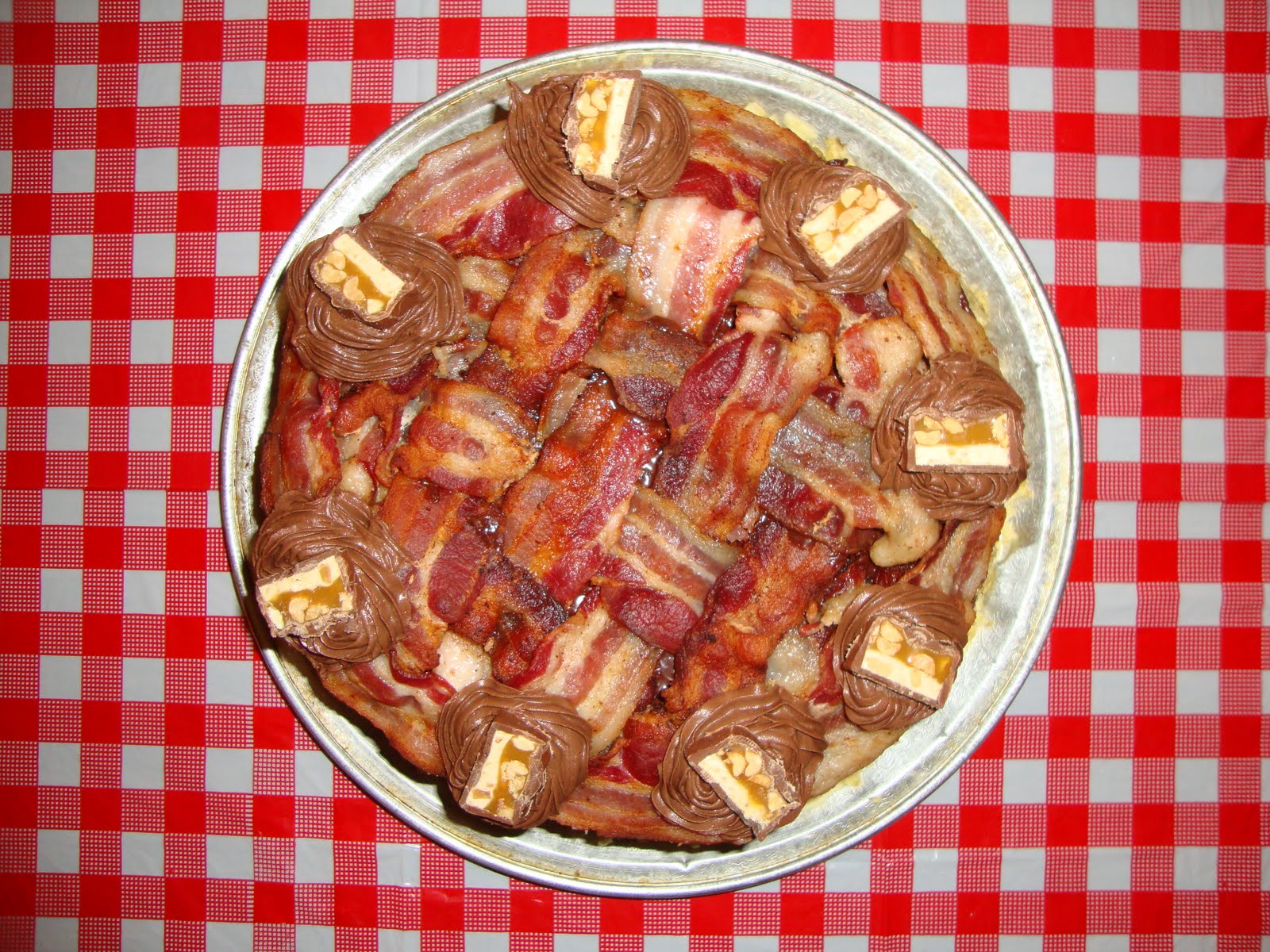 Dana Caputo's Baking Bacon Cake!
