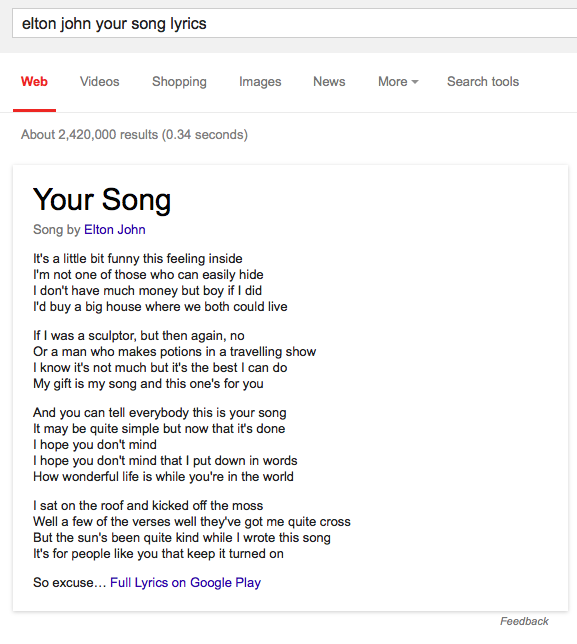 Lyrics  The Search