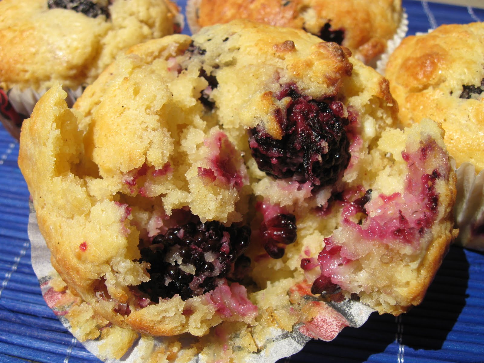 Morsels and Musings mulberry & vanilla muffins