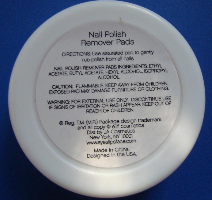 preciouspearlmakeup E.l.f Professional Nail Polish Remover Pads
