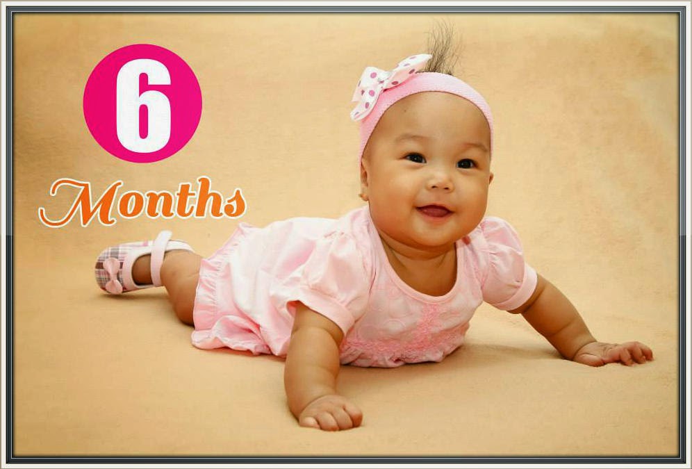 Our Journey Towards Parenthood Happy 6th Month Rhian My Little World