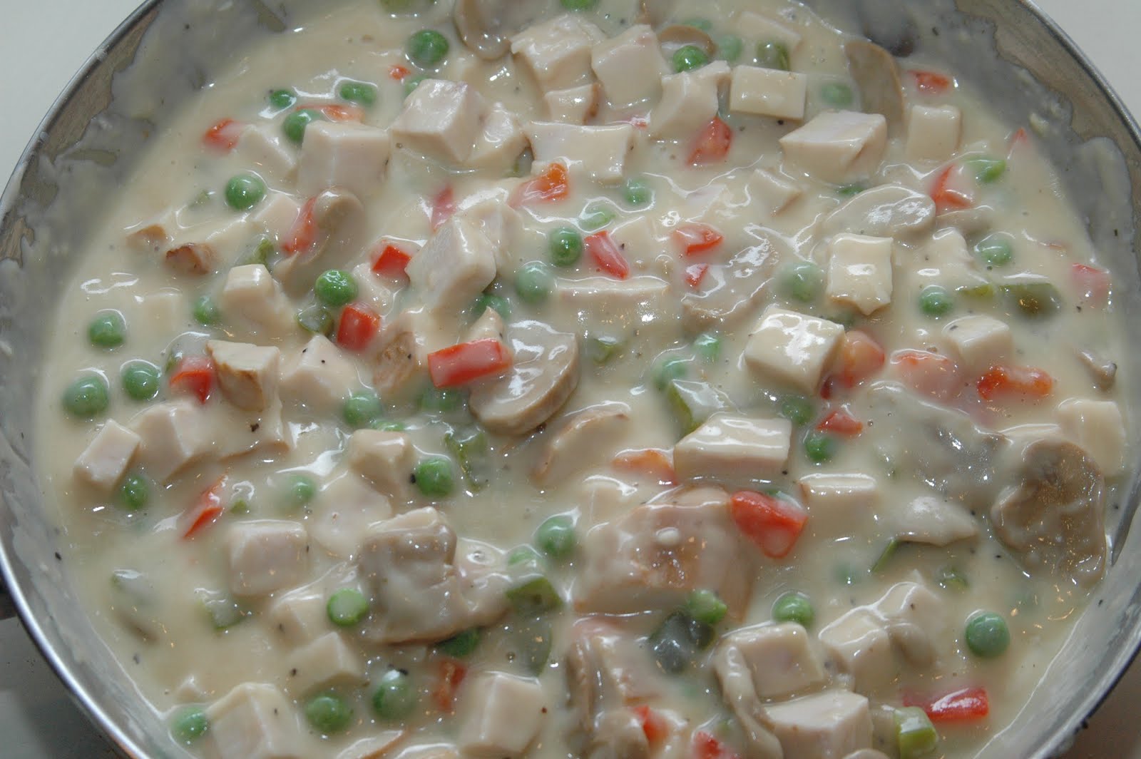 There's a Dad in the Kitchen! Turkey a la King & Peach Glazed Carrots