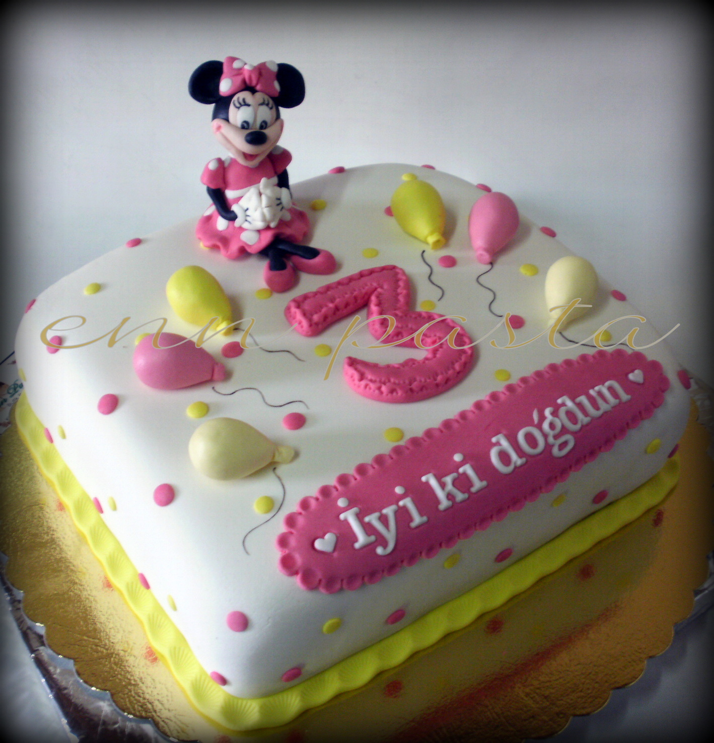 Enn Pasta Minnie Mouse�lu Doğumgünü Pastası