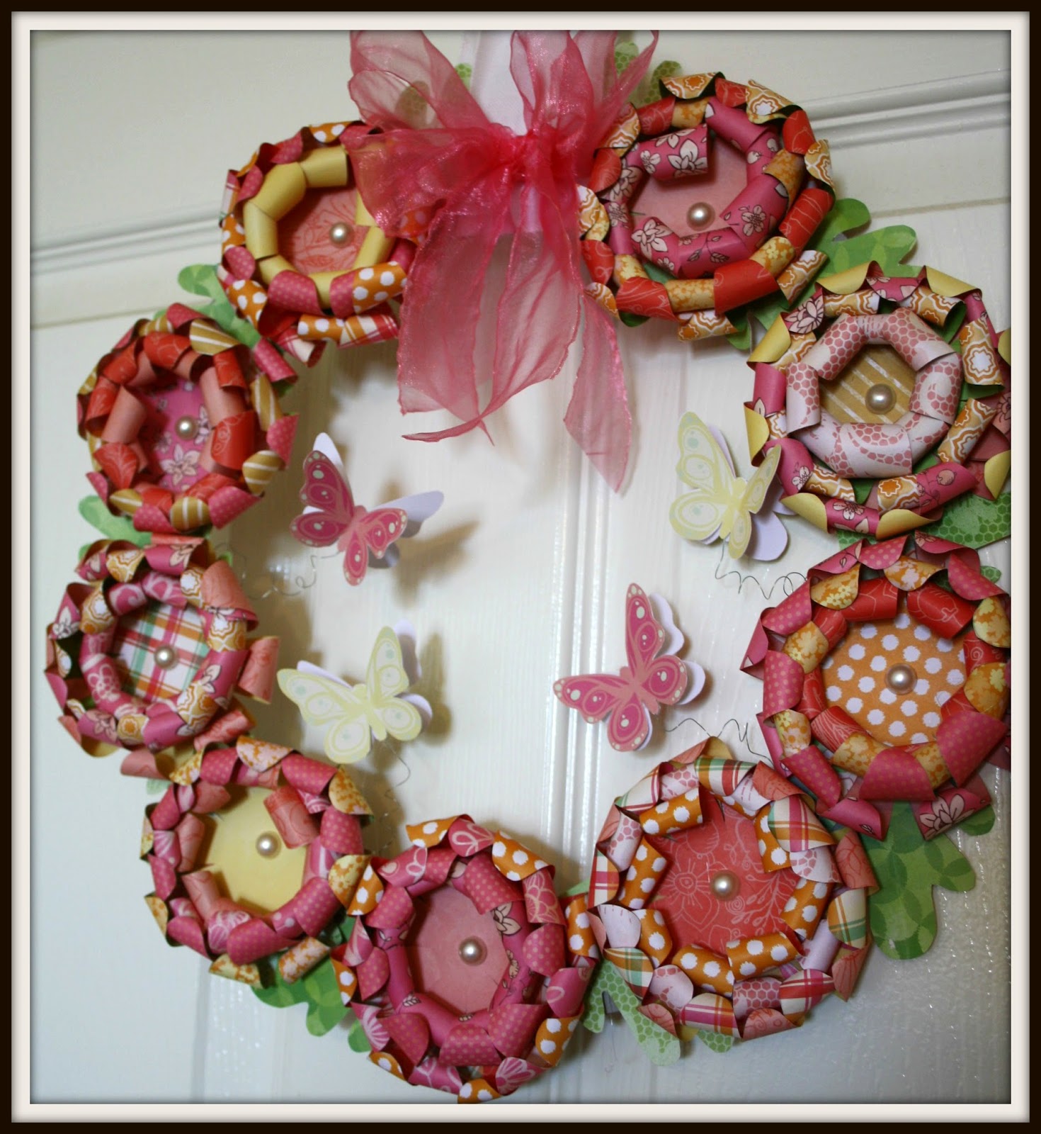 paper wreaths paper wreaths