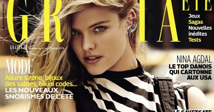 'Uptown Girl' Nina Agdal covers Grazia France July 2014 - My Face Hunter