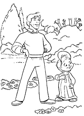 Cartoon Alvin and Chipmunk