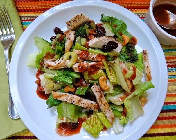 grilled chicken salads with strawberry vinaigrette