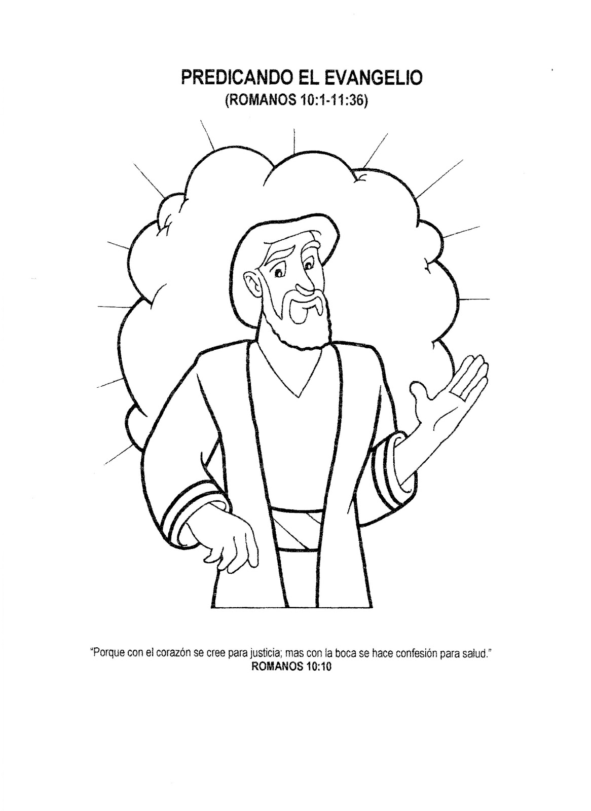 Dibujos Cristianos: Predicando el Evangelio - Romanos 10:1-11, 11:36