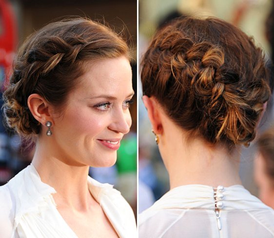 peinados con trenza de espiga - peinados para la noche - peinados con trenza de espiga