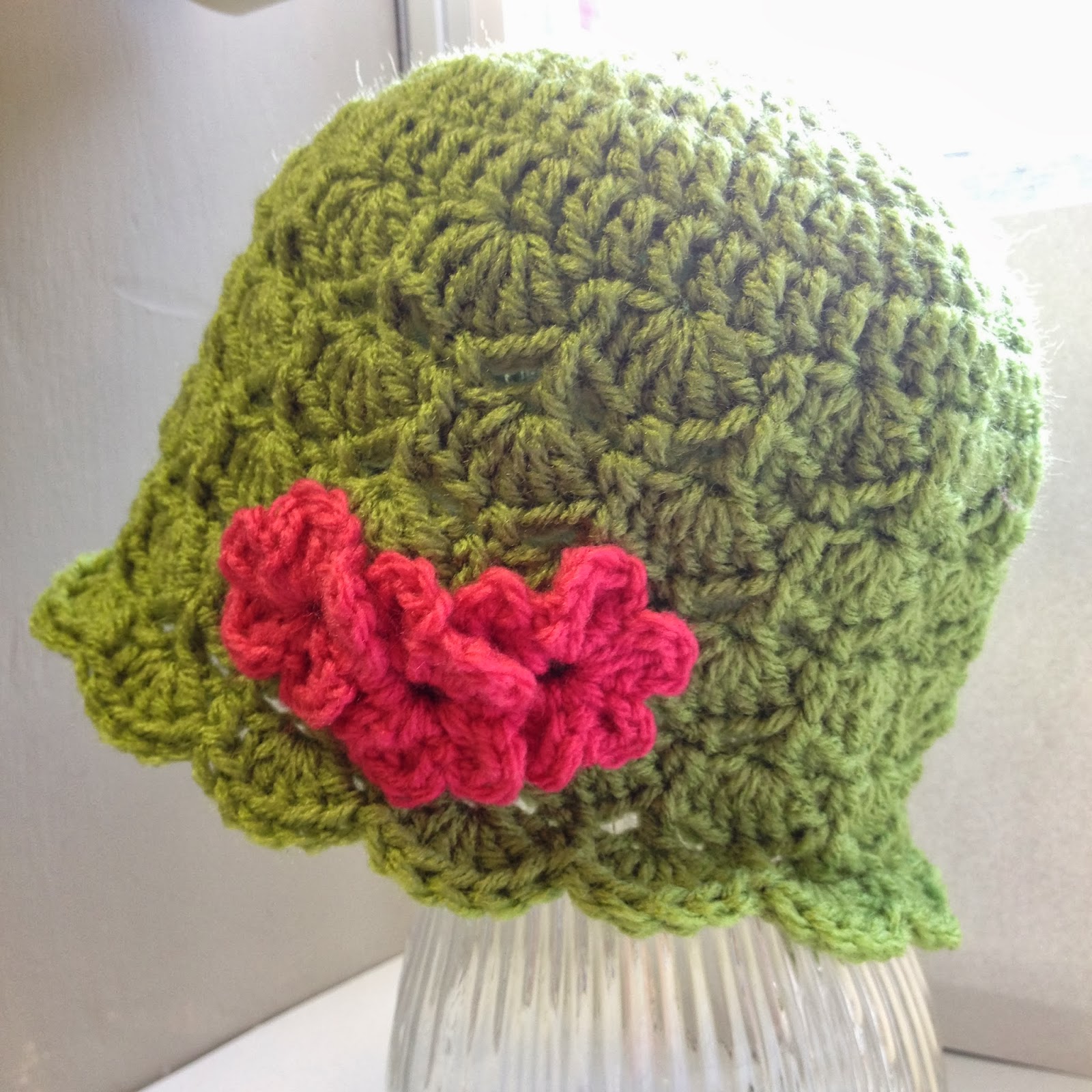 Bizzy Crochet Green Leaf Hat New Free Pattern!!