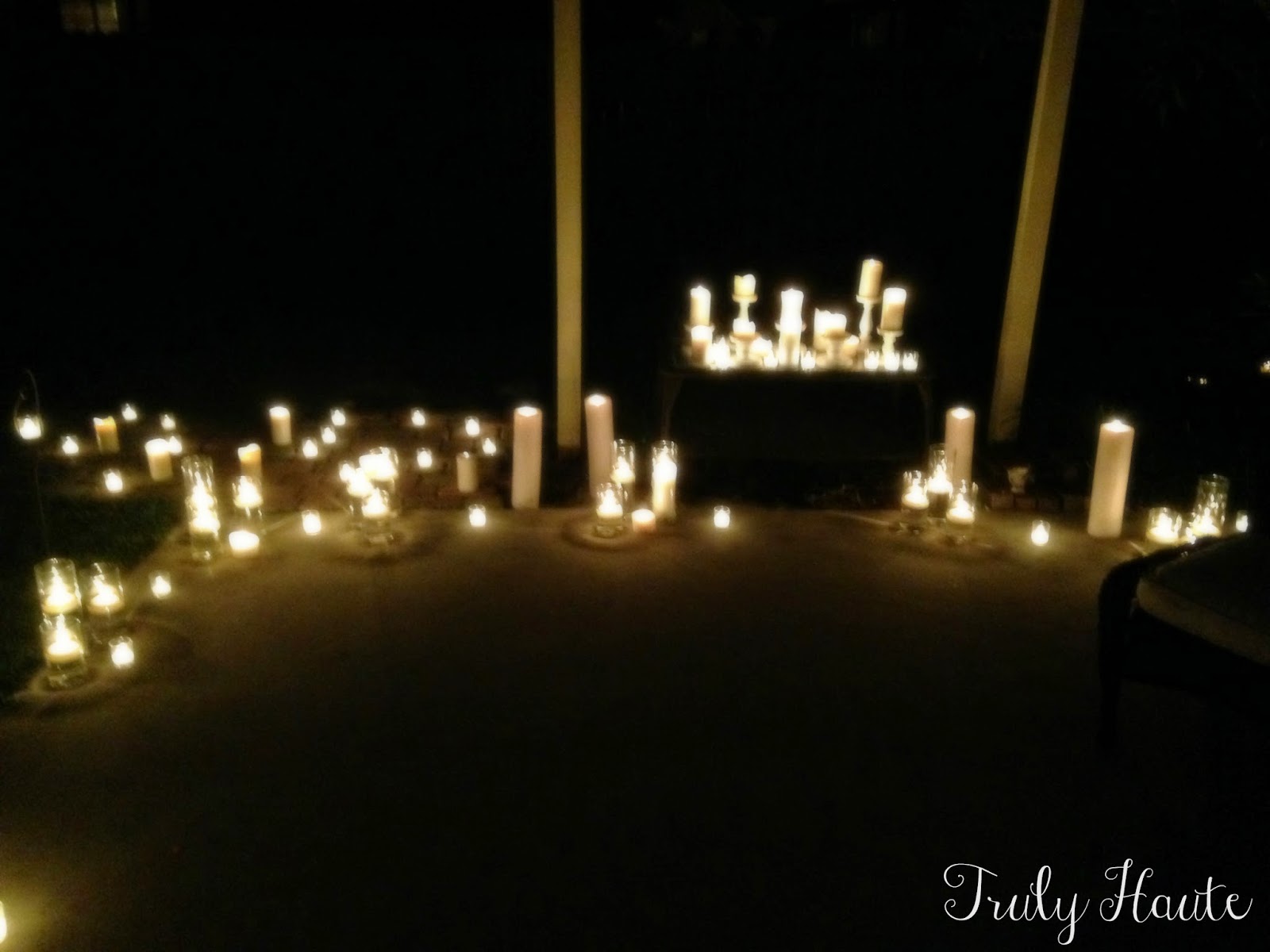 Truly Haute Candlelit Proposal