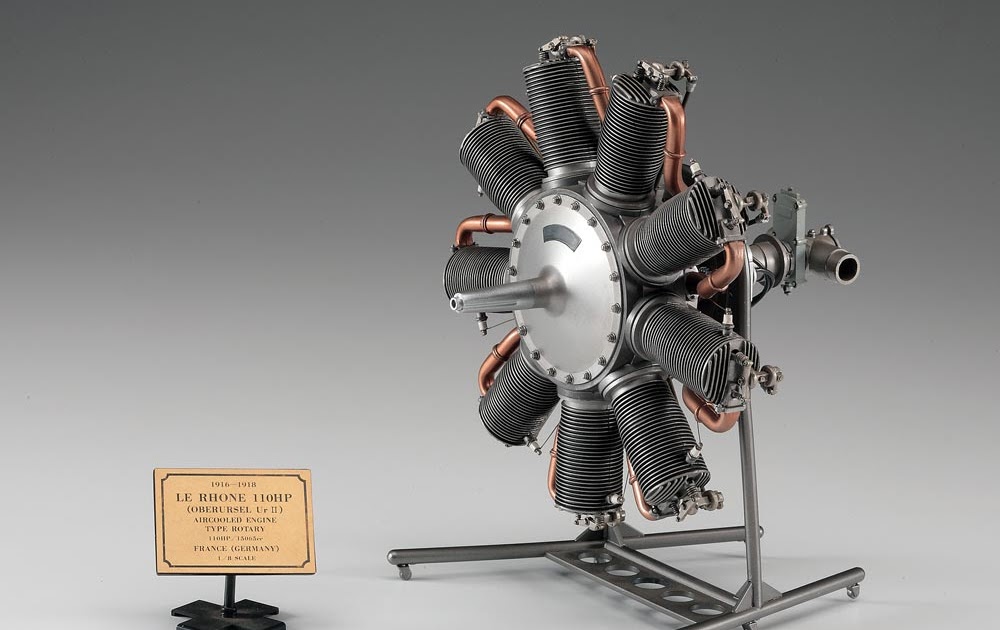 worldhobbyist HASEGAWA PLASTIC MODEL KIT French AirCooled Rotary 1/8 LE RHONE 110HP Engine