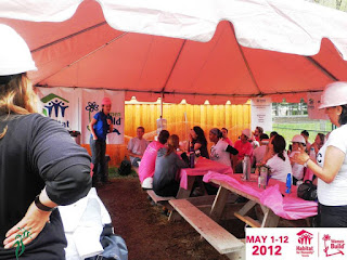 Meeting at a volunteer shift with Habitat for Humanity Toronto's Women Build, photo: May 2012 © wobuilt.com