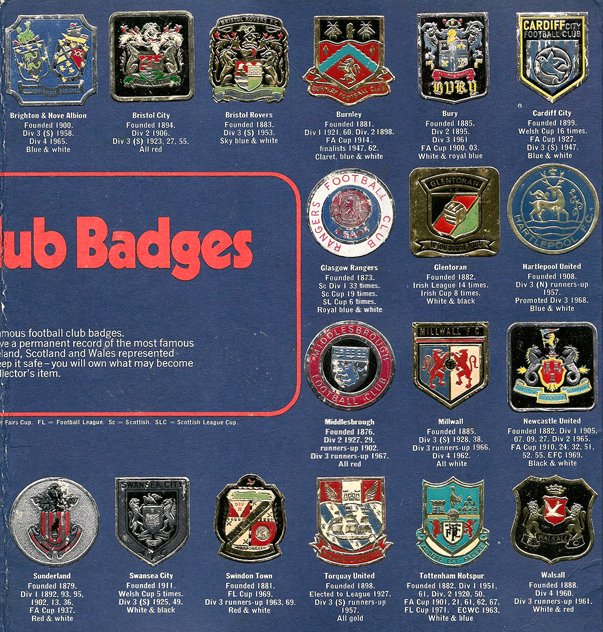 English Football Clubs by Badge