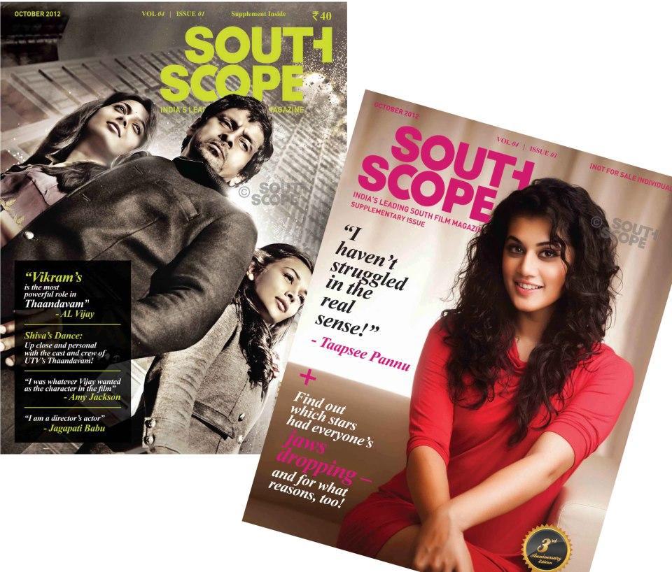 Taapsee on South Scope Magazine