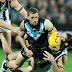 Phil Walsh remembered as Port Adelaide holds on to beat Collingwood by three points in tight AFL encounter