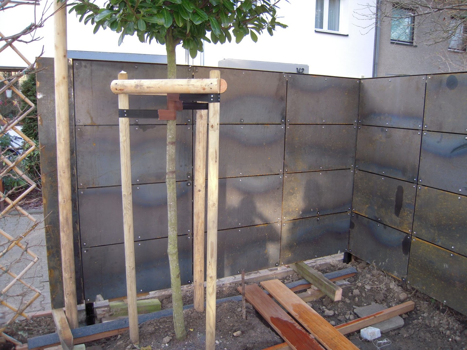 Frobel Metallbau Cortenstahl Patinax Verkleidung