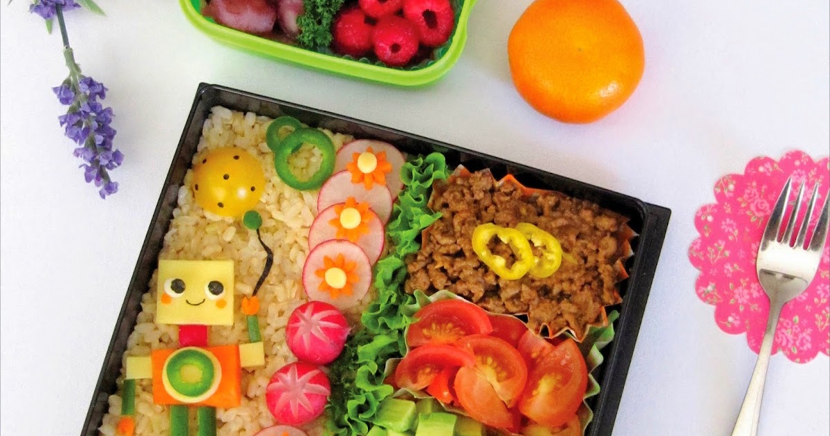 Cute Robot Taco Rice Bento Cooking Gallery
