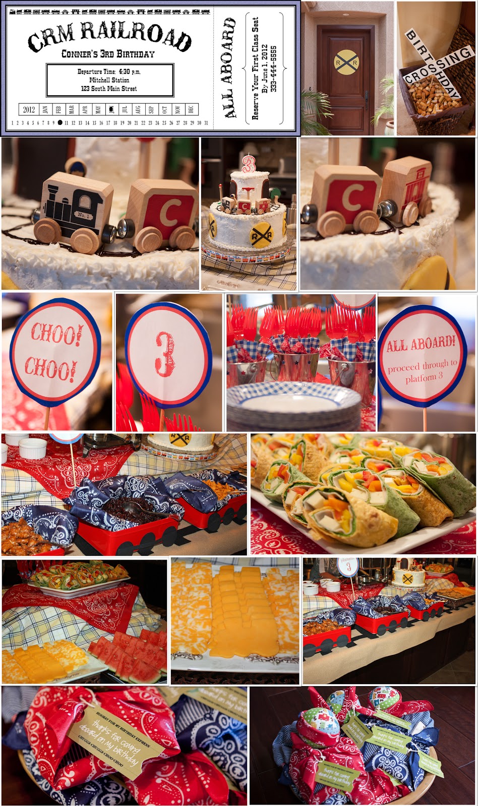 train birthday party