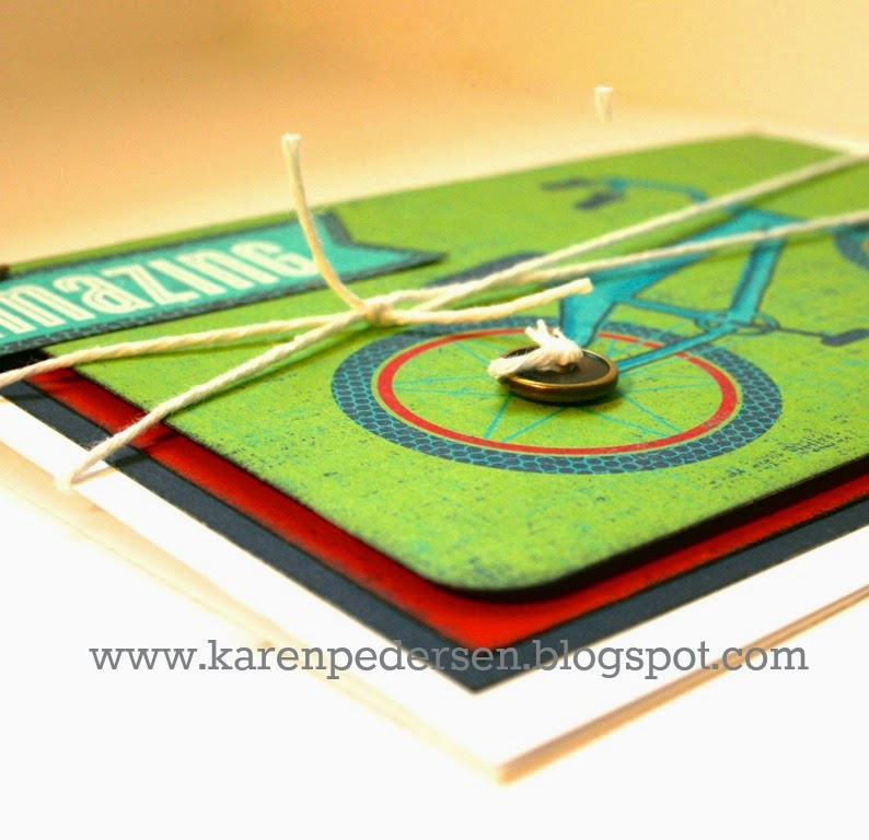 Karen Pedersen 5" x 7" Card Made With Later Sk8r Picture My Life Cards