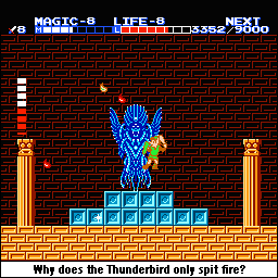 The spell you need to hurt him is THUNDER. Wouldn't you think a thunderbird might be immune to thunder? Isn't that like trying to light a phoenix on fire? Same type damage.