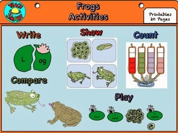 http://www.teacherspayteachers.com/Product/Frogs-Literacy-Math-and-Science-632006