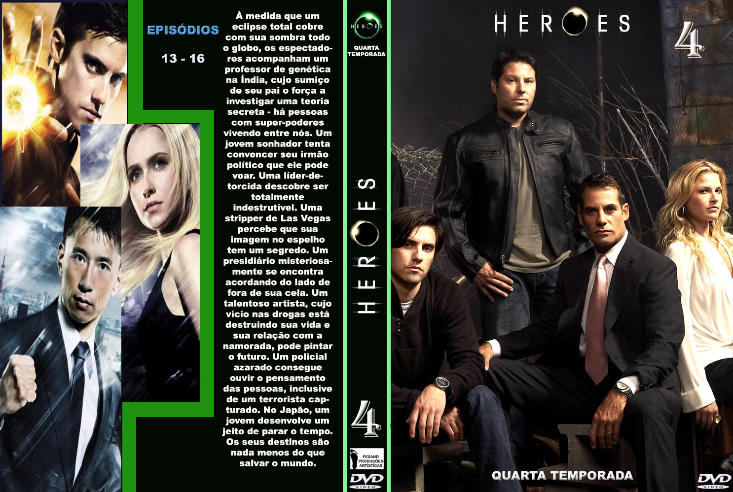 CAPAS EM SÉRIE: CAPAS DVD HEROES CAPAS EM SÉRIE: CAPAS DVD HEROES