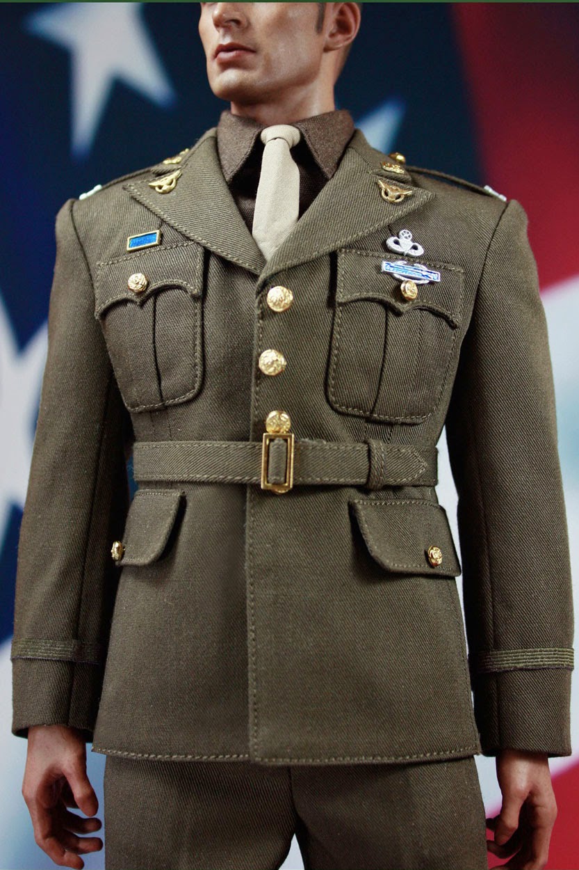 Details about   Uniform Jacket for POPTOYS X19 Golden Age WWII Captain America US Army 1/6 12''