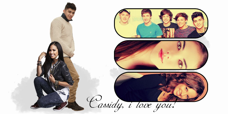 Cassidy, i love you! ~ by: Caroline Hale