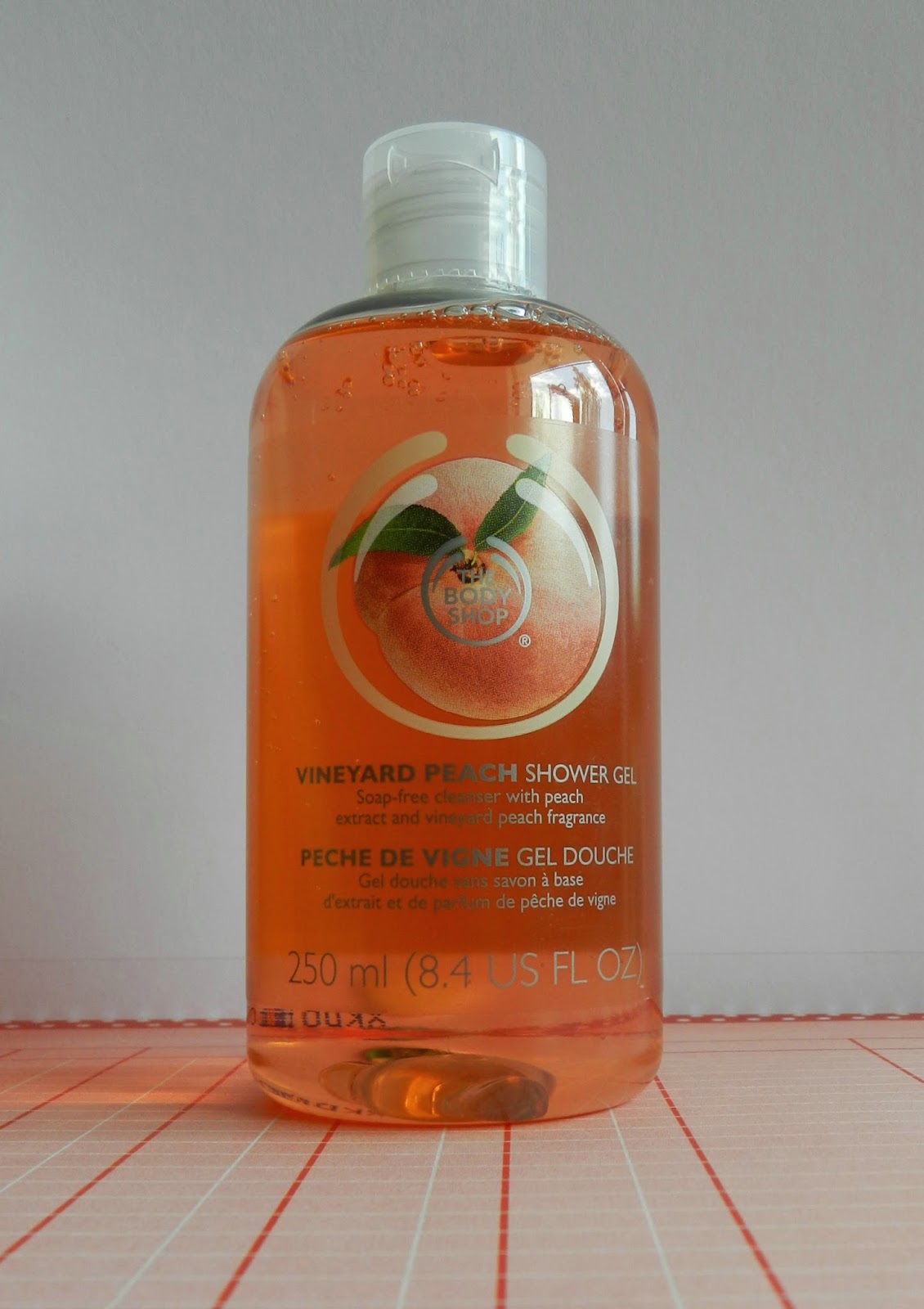 Unfade what fades The Body Shop Vineyard Peach Shower Gel and Body