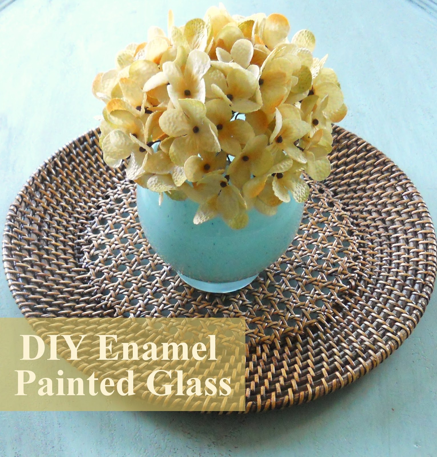 DIY Enamel Painted Glass Delightfully Noted